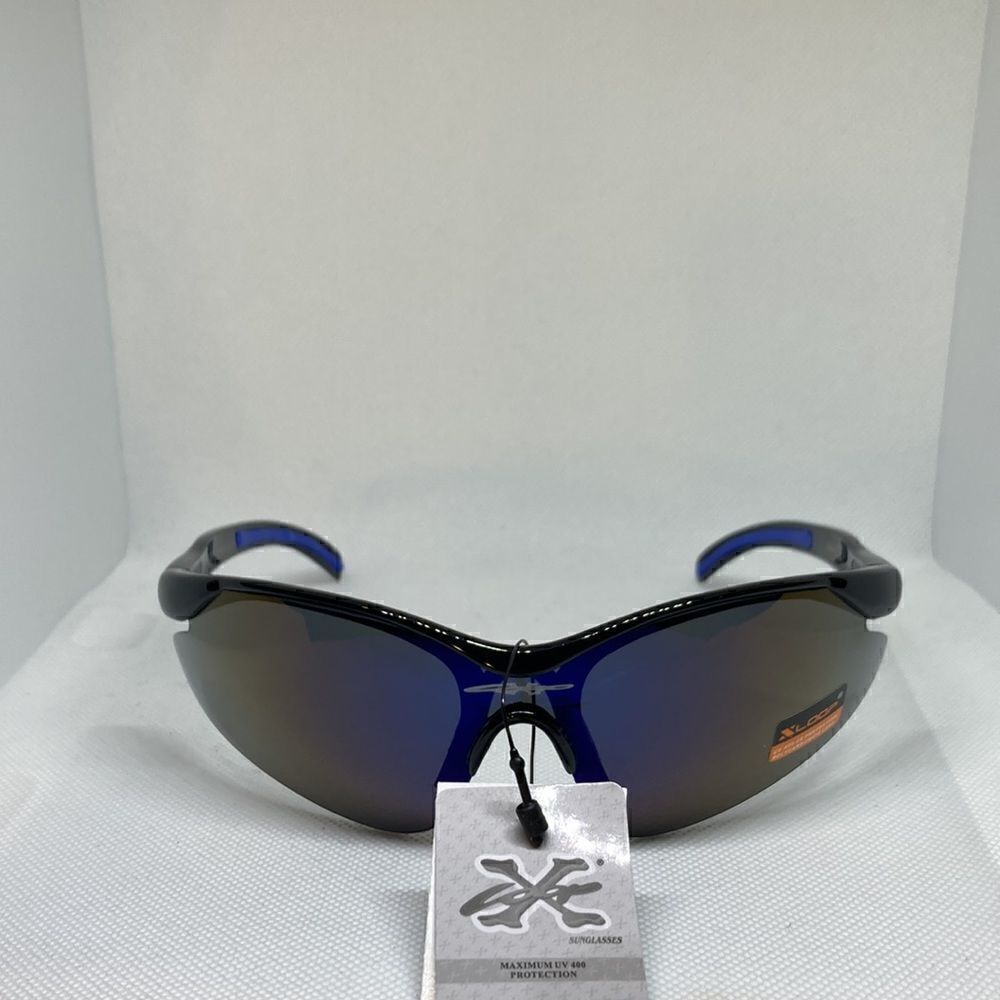 X-Loop Mens Semi Rimless Sunglasses - Picture 2 of 3